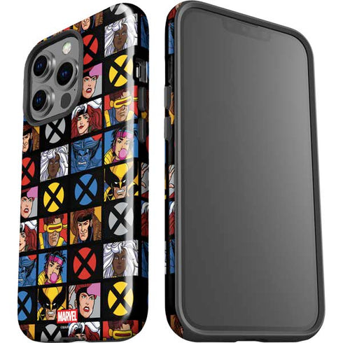 Marvel X-Men Pattern iPhone 15 Pro Impact Case